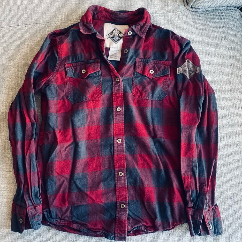 Roots Plaid Long Sleeve - M